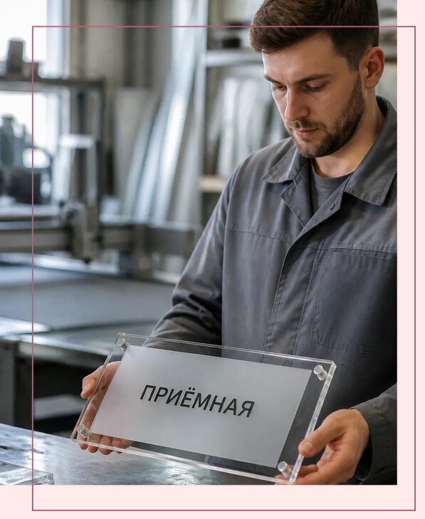 Таблички из оргстекла на заказ в Устях-Лабинске от 3984 р. | Аванза-Улб