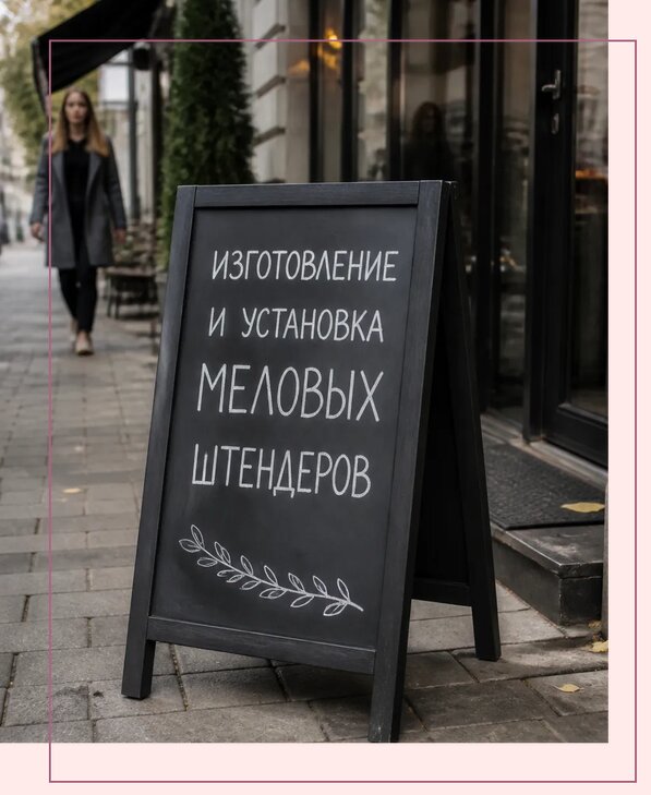 Меловые штендеры в Устях-Лабинске по цене от 6640 р. | Аванза-Улб
